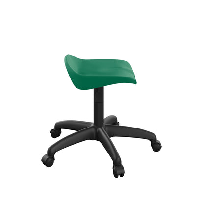 Titan Swivel Junior Stool with Plastic Base and Castors