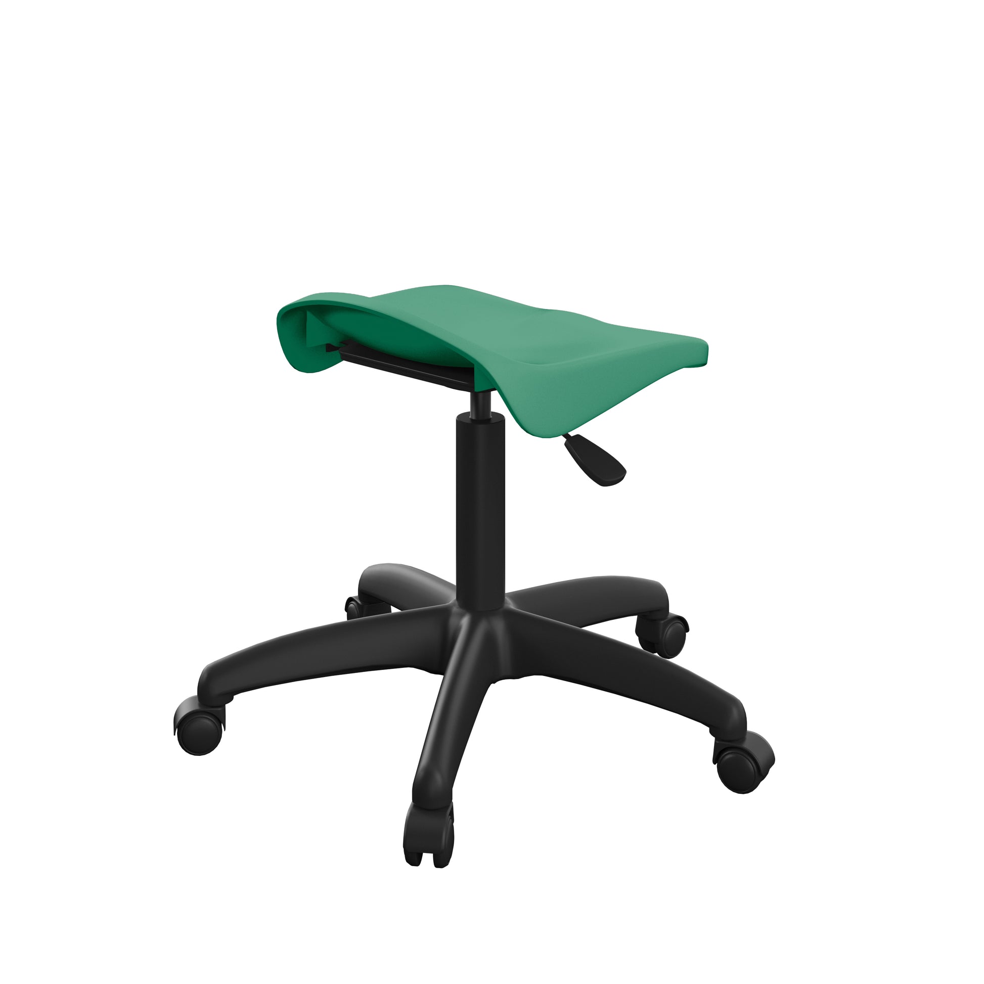 Titan Swivel Junior Stool with Plastic Base and Castors