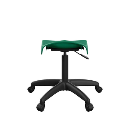 Titan Swivel Junior Stool with Plastic Base and Castors