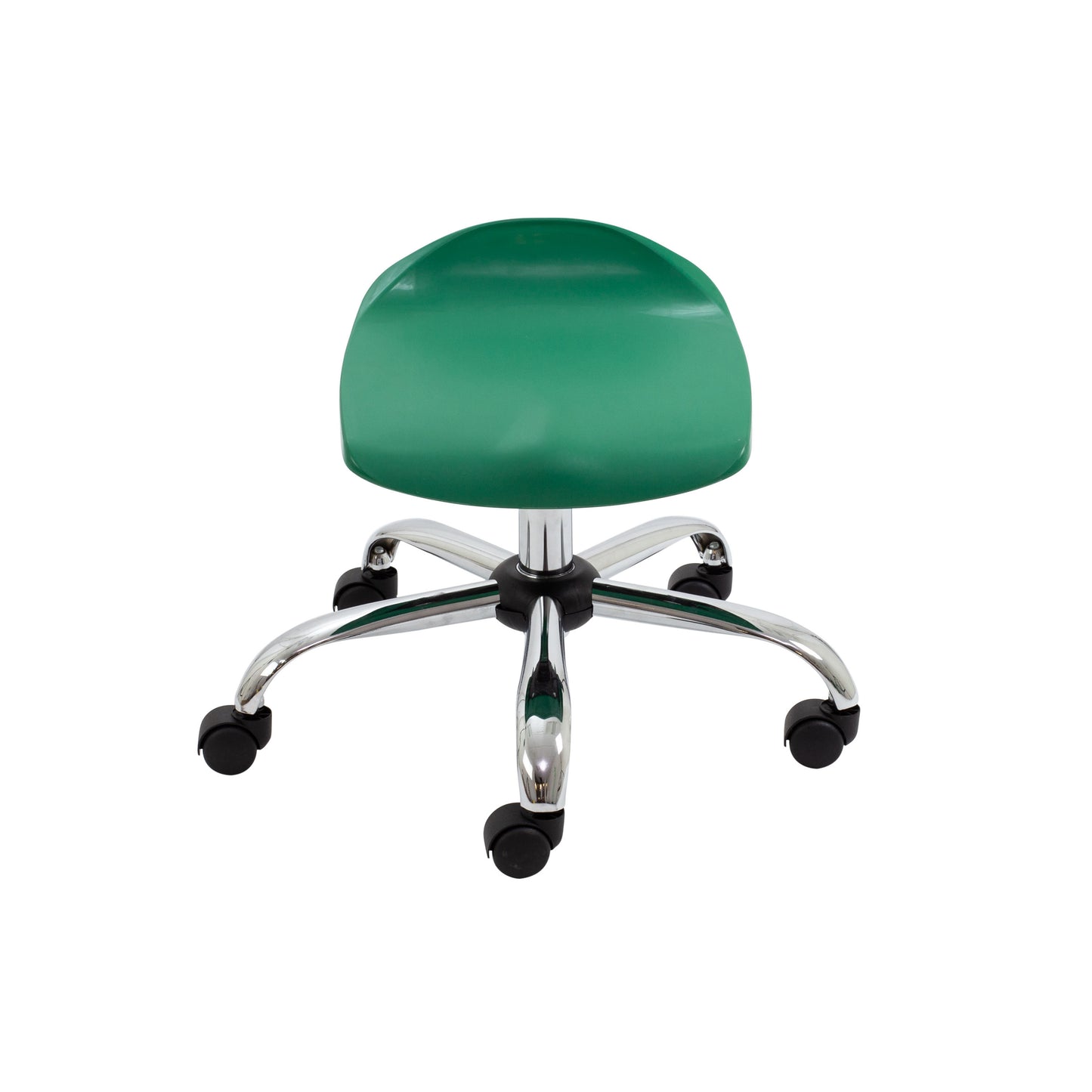 Titan Swivel Junior Stool with Chrome Base and Castors