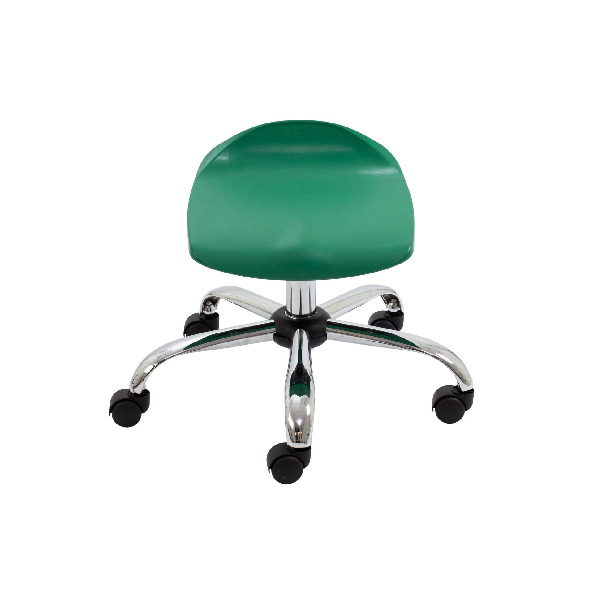 Titan Swivel Junior Stool with Chrome Base and Castors