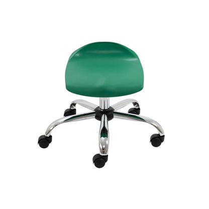Titan Swivel Junior Stool with Chrome Base and Castors