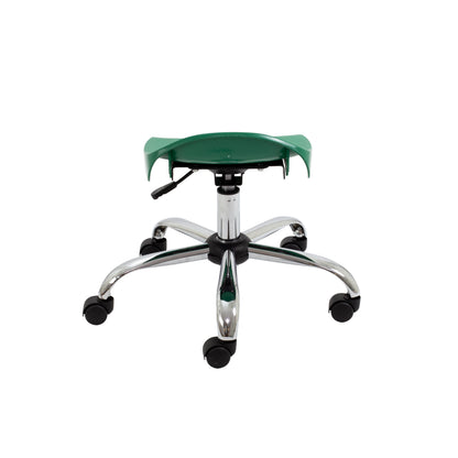 Titan Swivel Junior Stool with Chrome Base and Castors