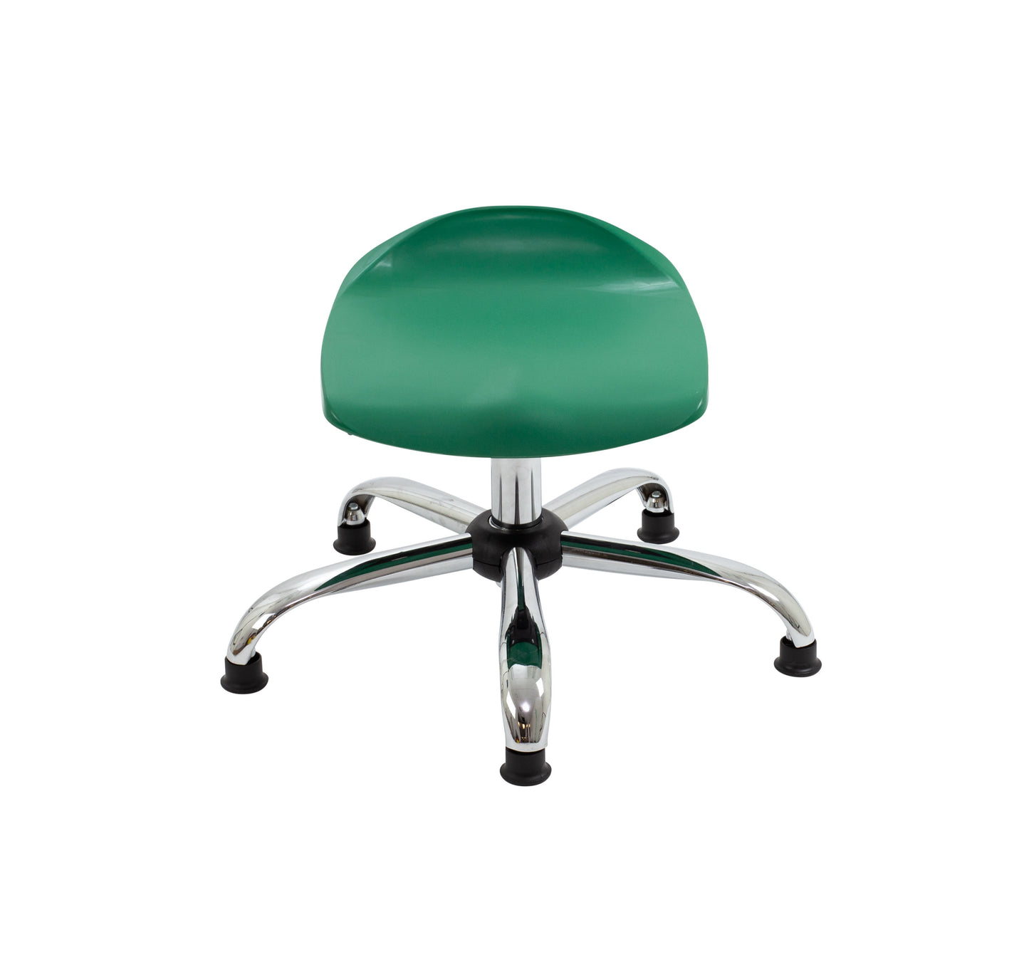 Titan Swivel Junior Stool with Chrome Base and Glides