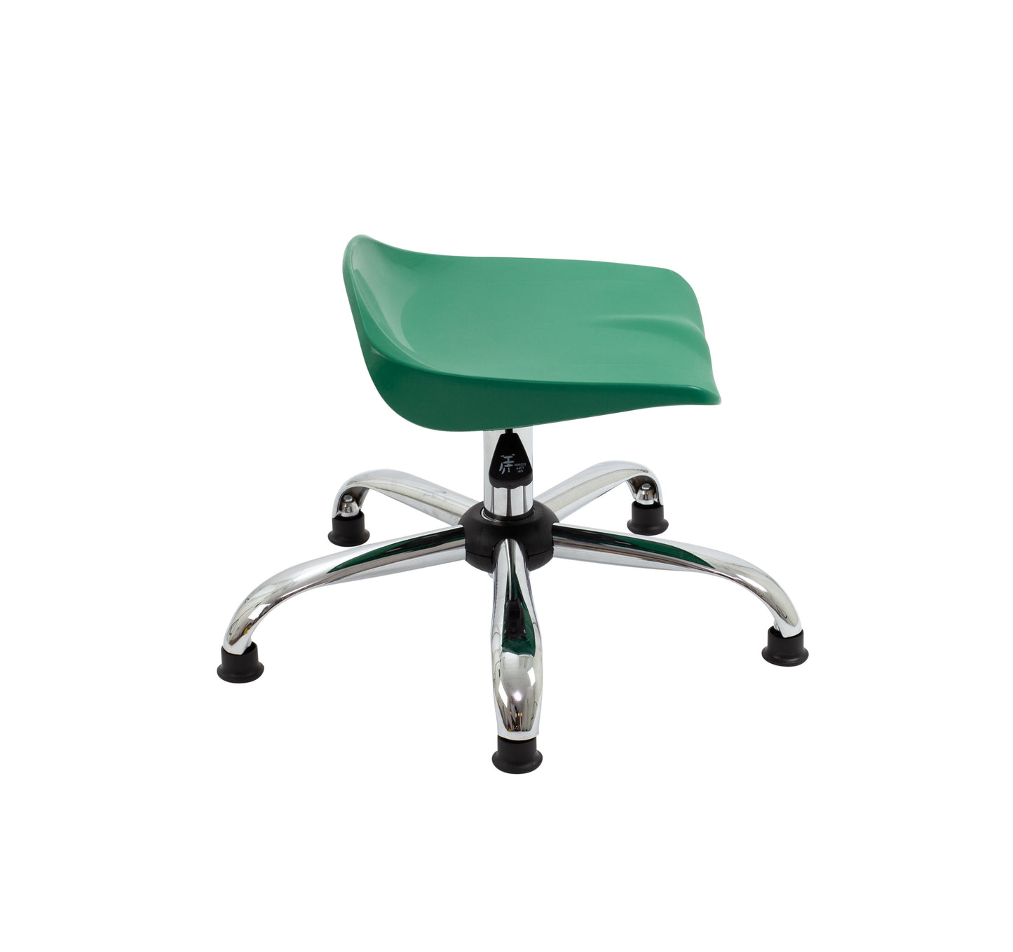 Titan Swivel Junior Stool with Chrome Base and Glides