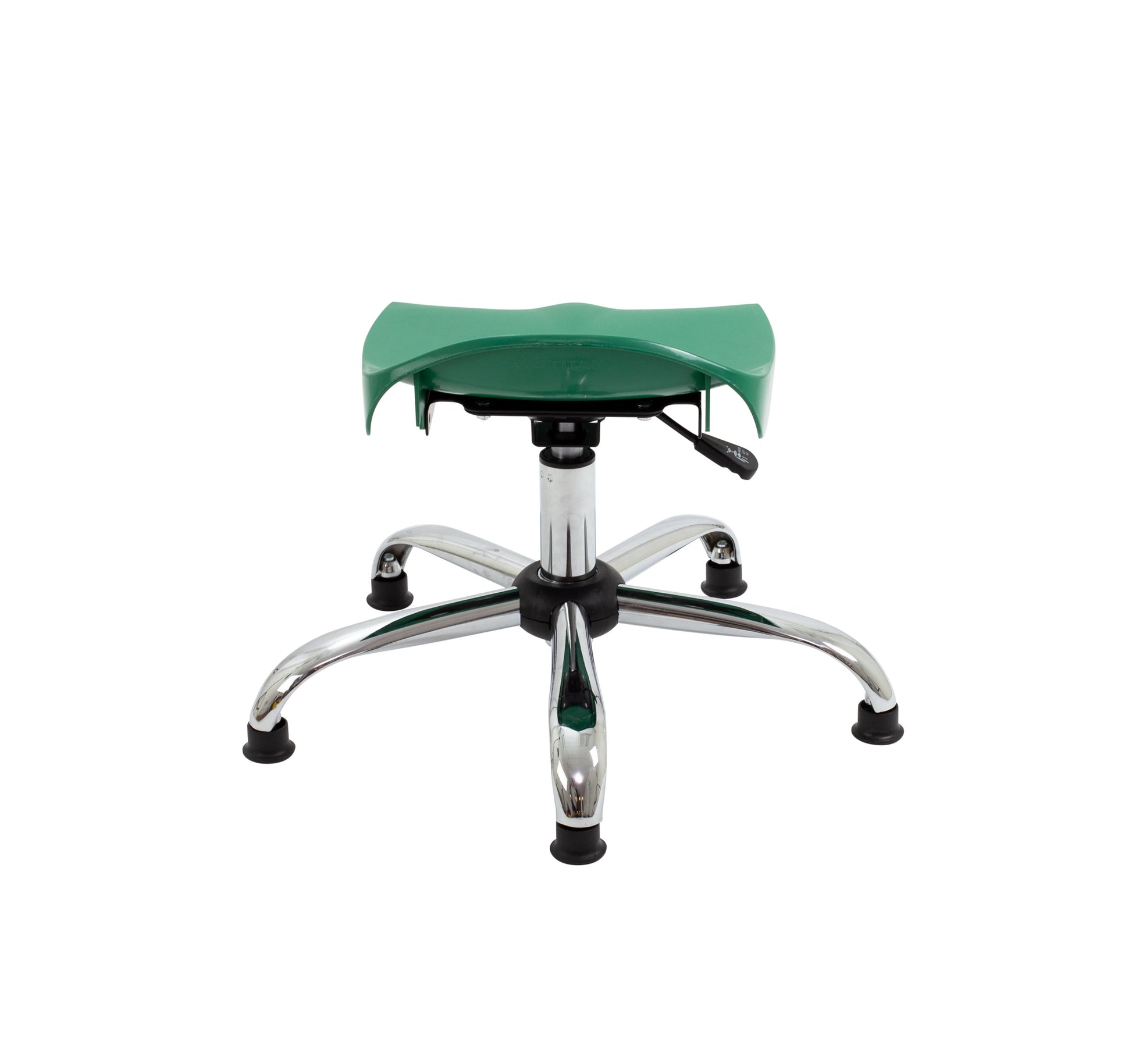 Titan Swivel Junior Stool with Chrome Base and Glides