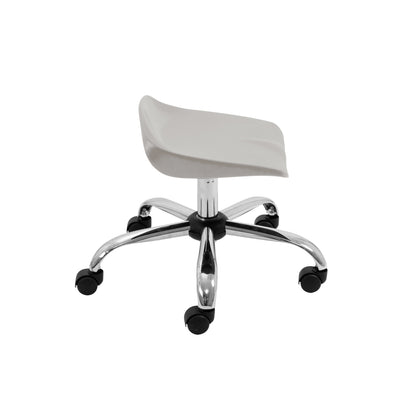 Titan Swivel Junior Stool with Chrome Base and Castors