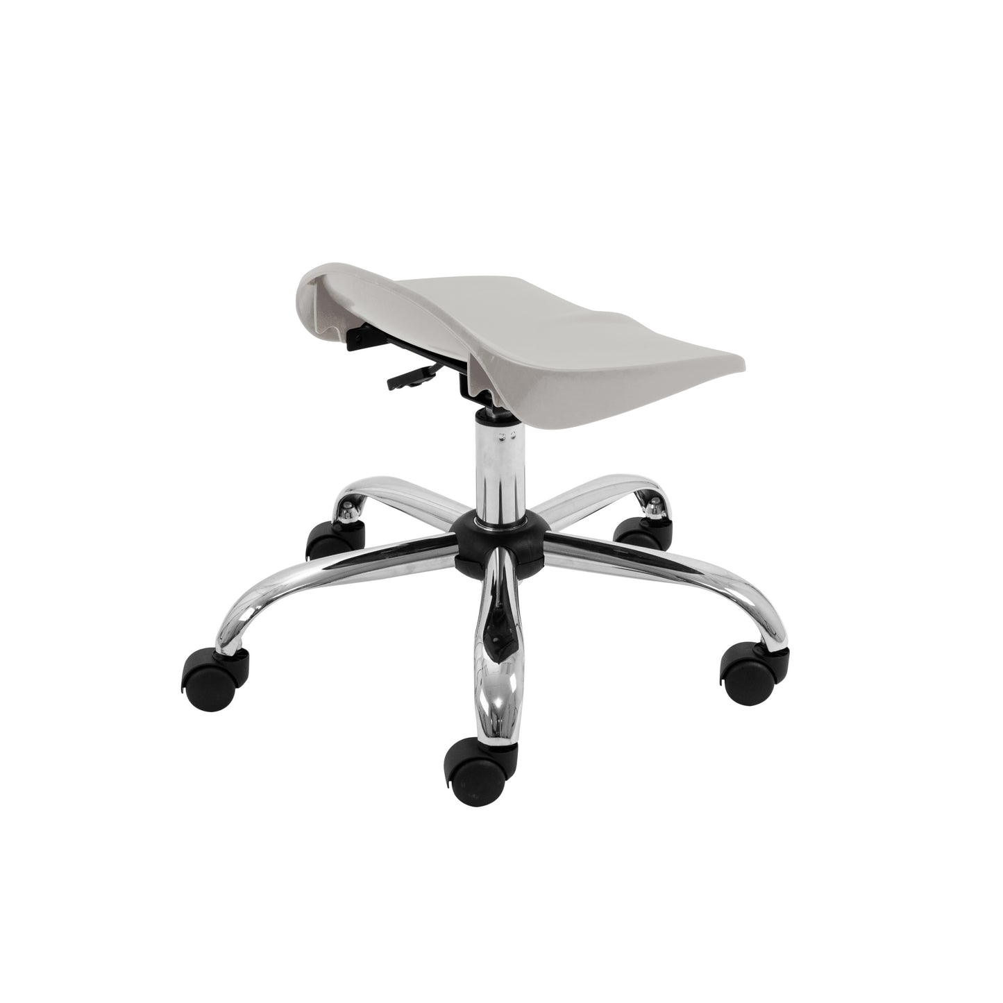 Titan Swivel Junior Stool with Chrome Base and Castors