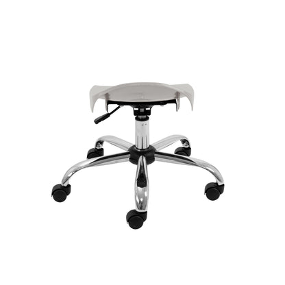 Titan Swivel Junior Stool with Chrome Base and Castors