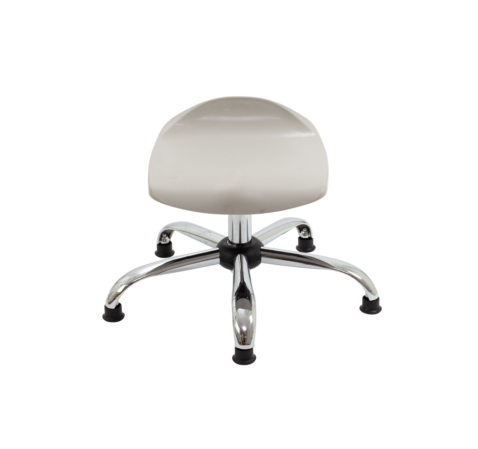 Titan Swivel Junior Stool with Chrome Base and Glides