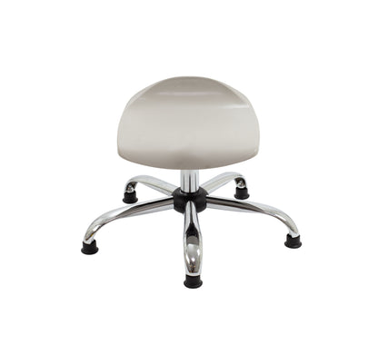 Titan Swivel Junior Stool with Chrome Base and Glides
