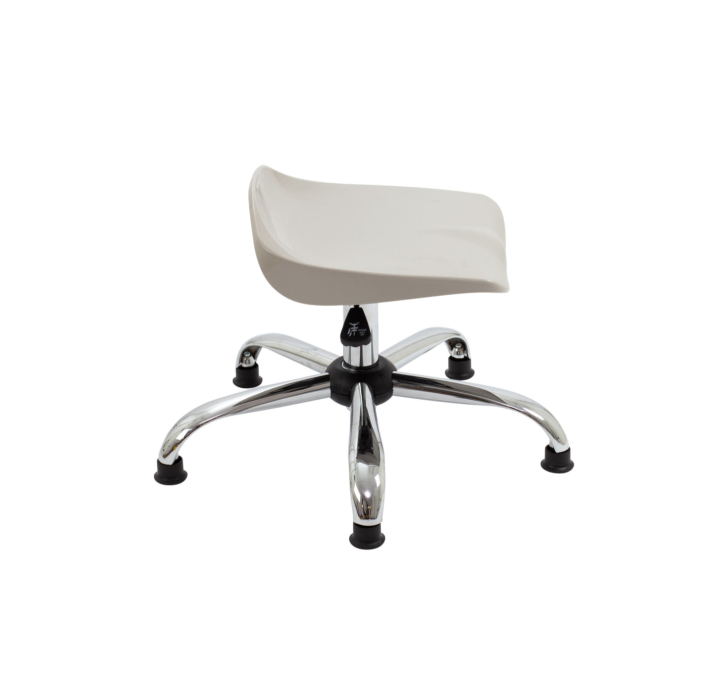 Titan Swivel Junior Stool with Chrome Base and Glides