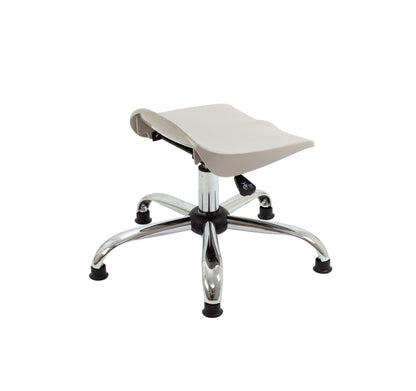 Titan Swivel Junior Stool with Chrome Base and Glides