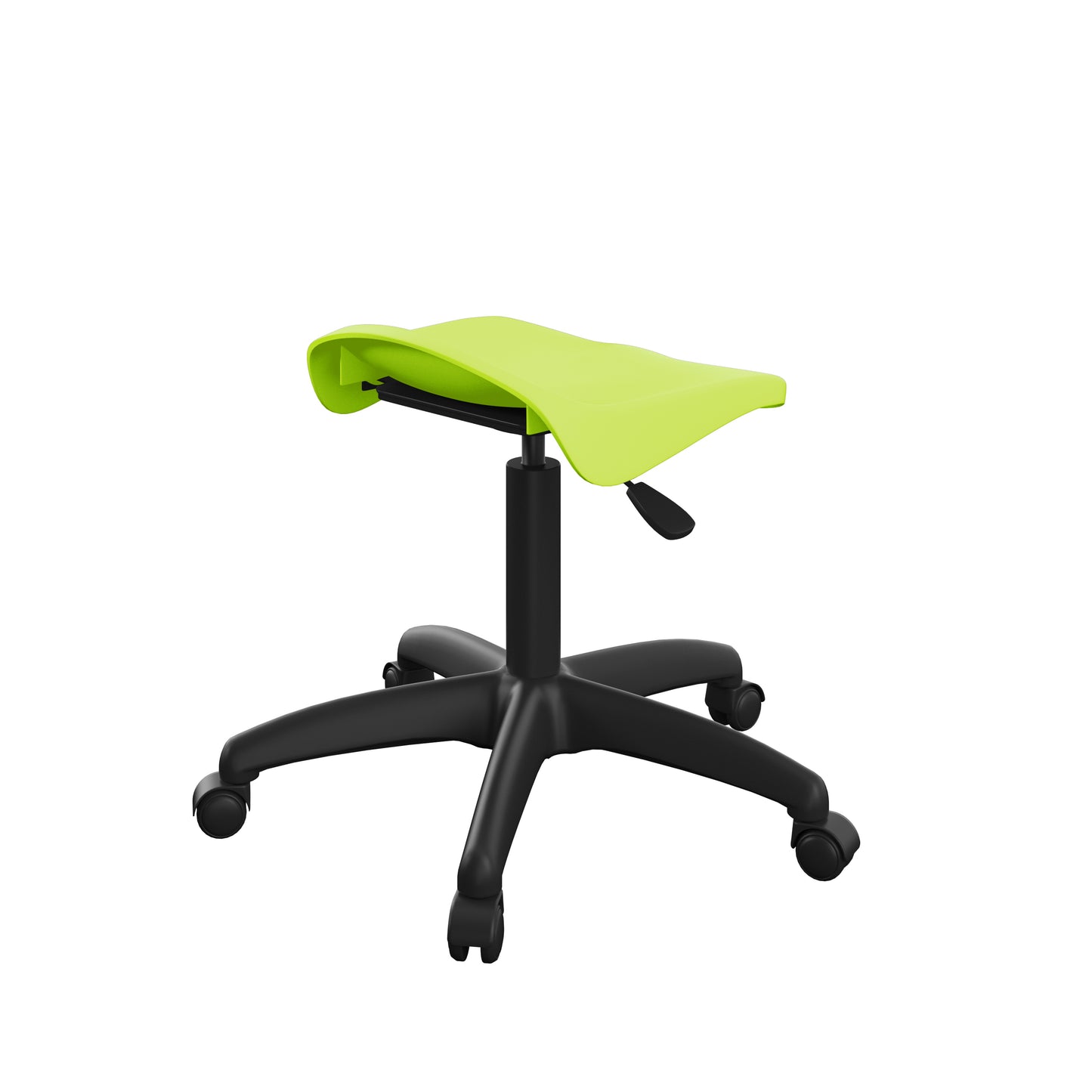 Titan Swivel Junior Stool with Plastic Base and Castors