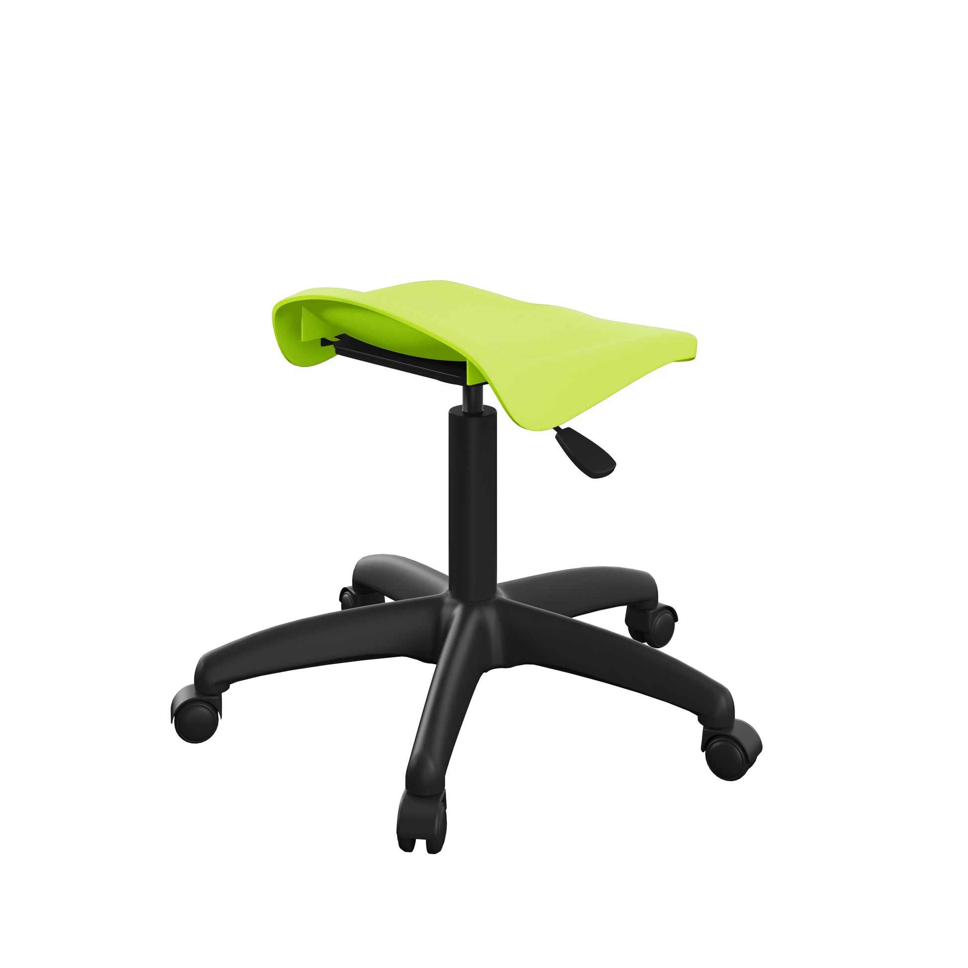 Titan Swivel Junior Stool with Plastic Base and Castors