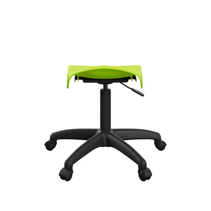 Titan Swivel Junior Stool with Plastic Base and Castors
