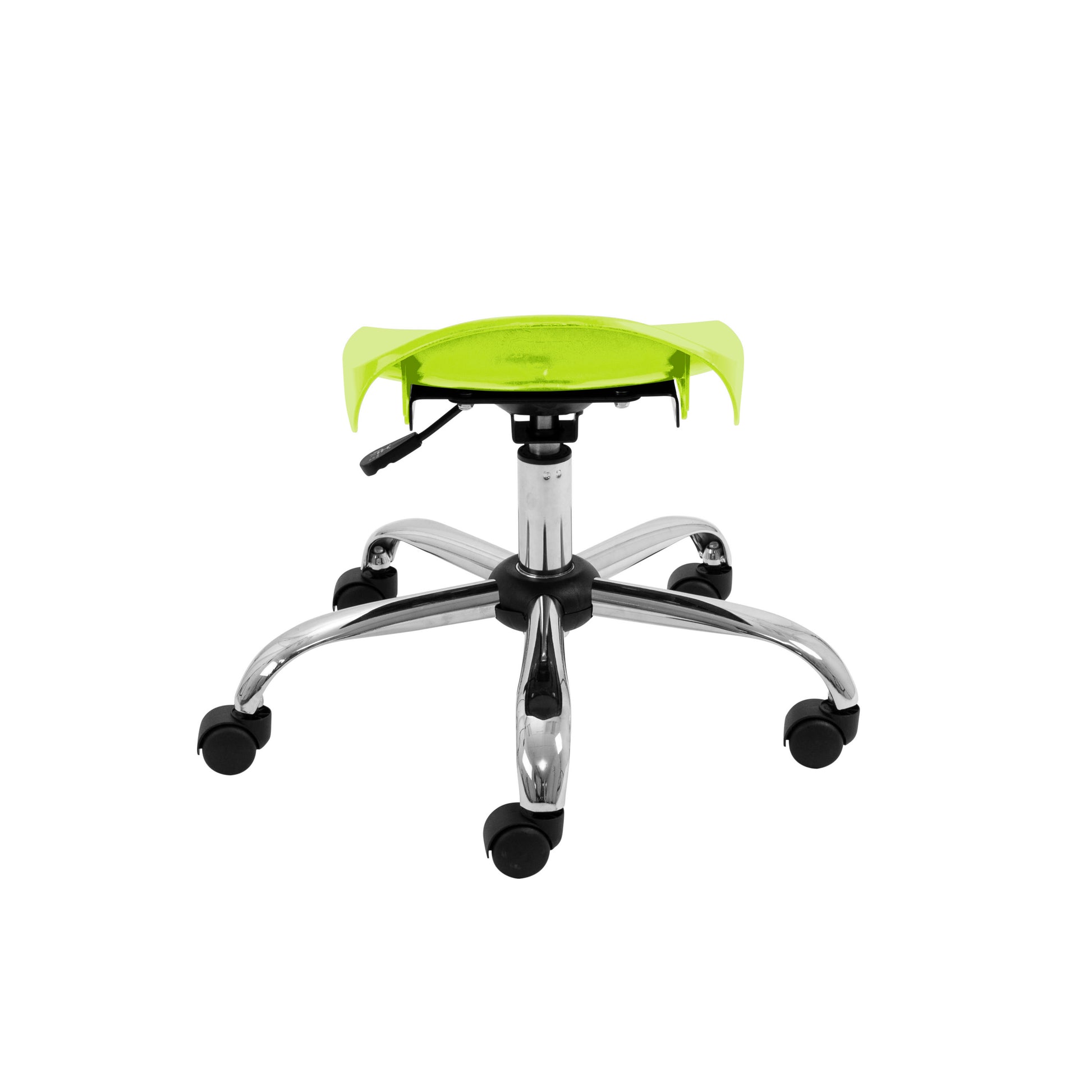 Titan Swivel Junior Stool with Chrome Base and Castors