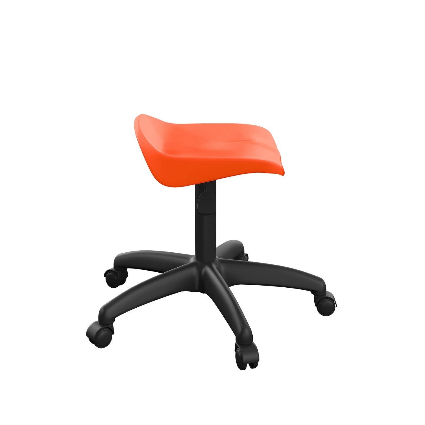 Titan Swivel Junior Stool with Plastic Base and Castors