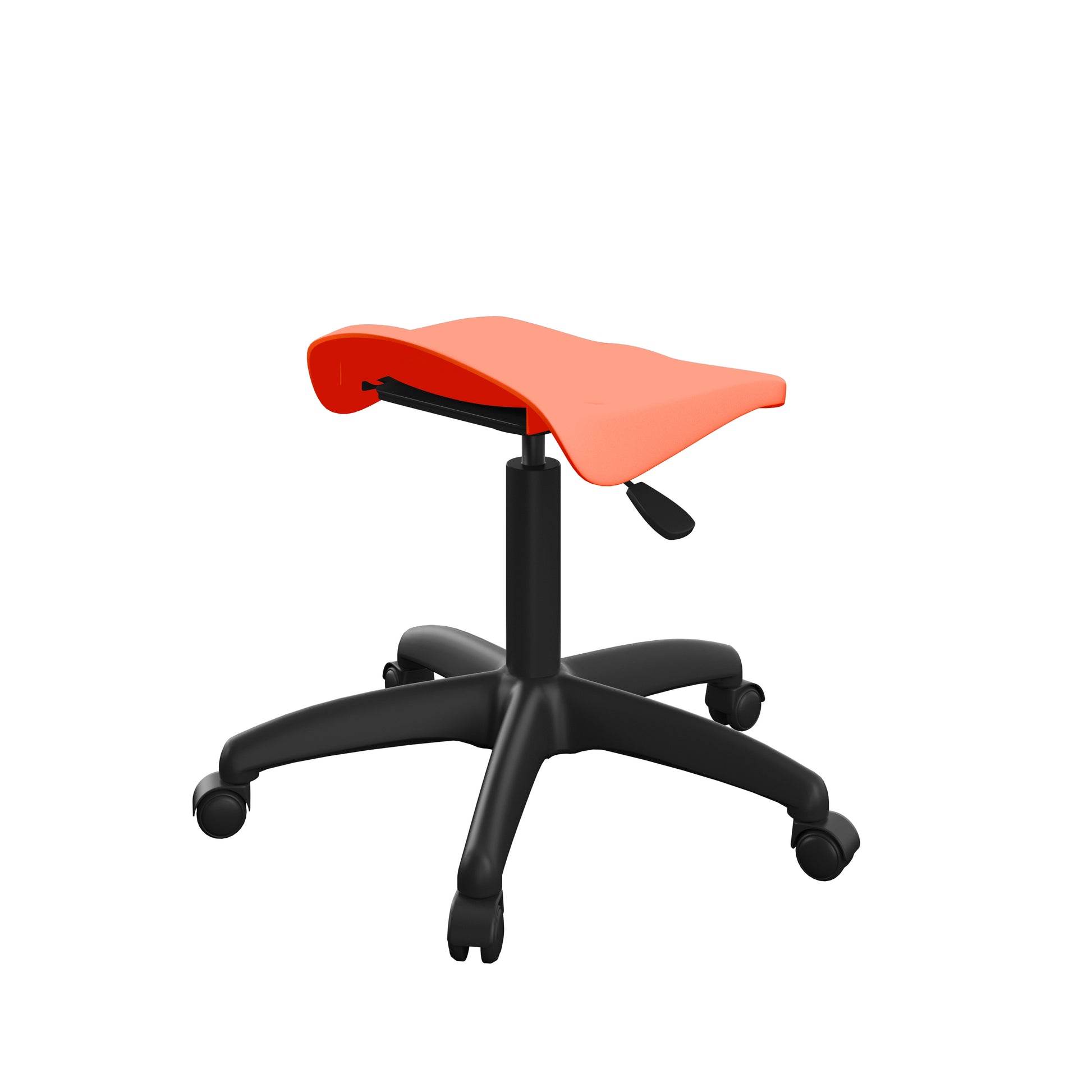 Titan Swivel Junior Stool with Plastic Base and Castors