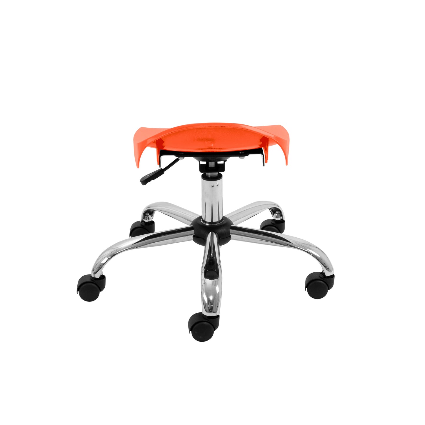 Titan Swivel Junior Stool with Chrome Base and Castors