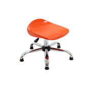 Titan Swivel Junior Stool with Chrome Base and Glides