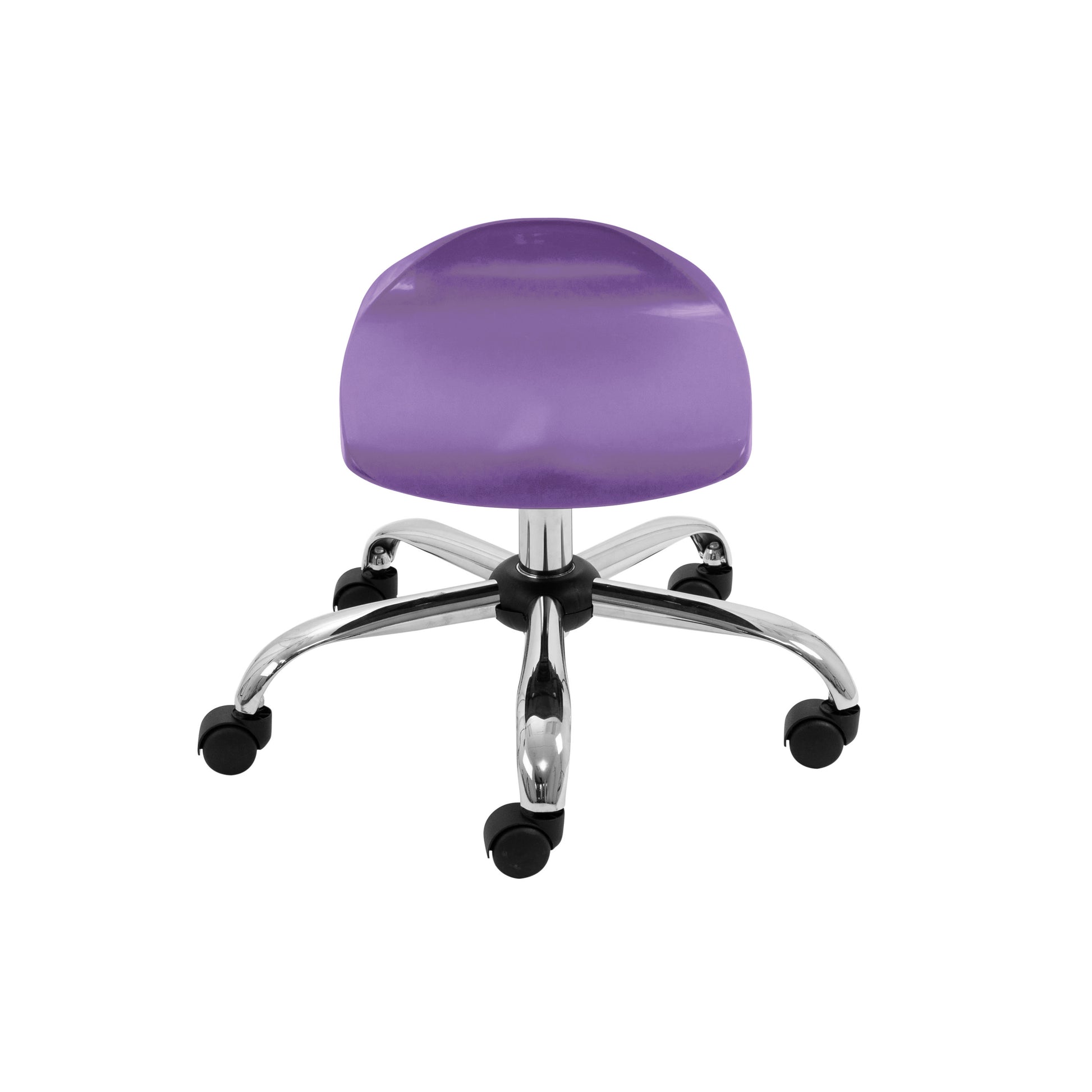 Titan Swivel Junior Stool with Chrome Base and Castors