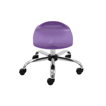 Titan Swivel Junior Stool with Chrome Base and Castors