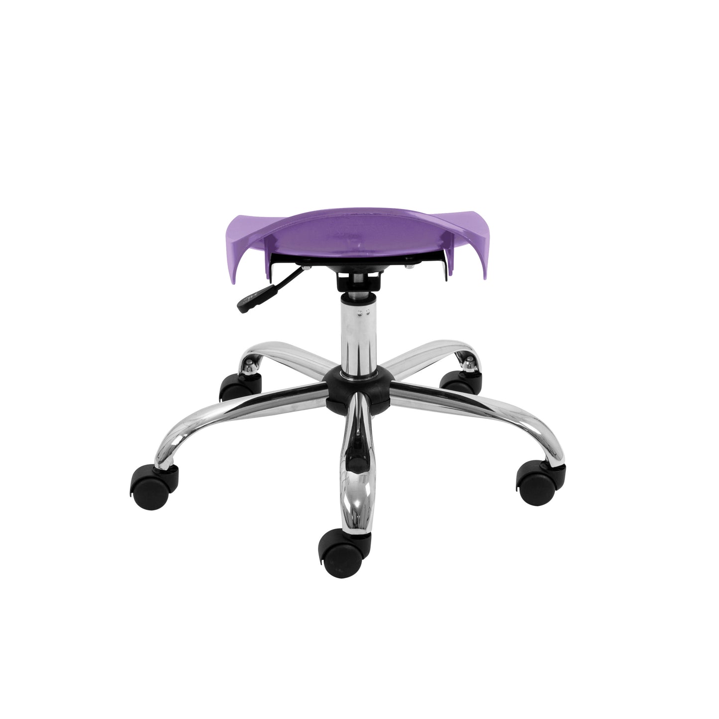 Titan Swivel Junior Stool with Chrome Base and Castors