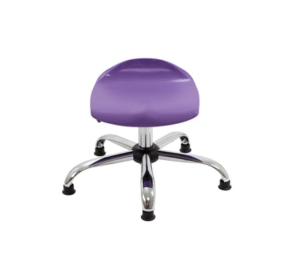 Titan Swivel Junior Stool with Chrome Base and Glides