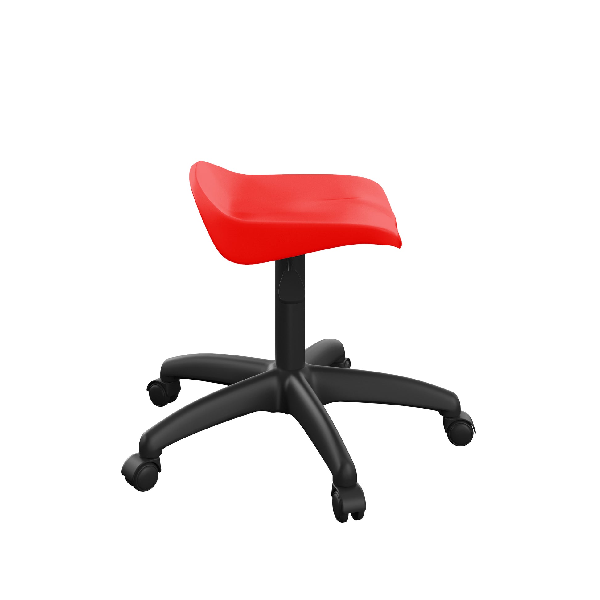 Titan Swivel Junior Stool with Plastic Base and Castors