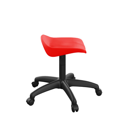 Titan Swivel Junior Stool with Plastic Base and Castors