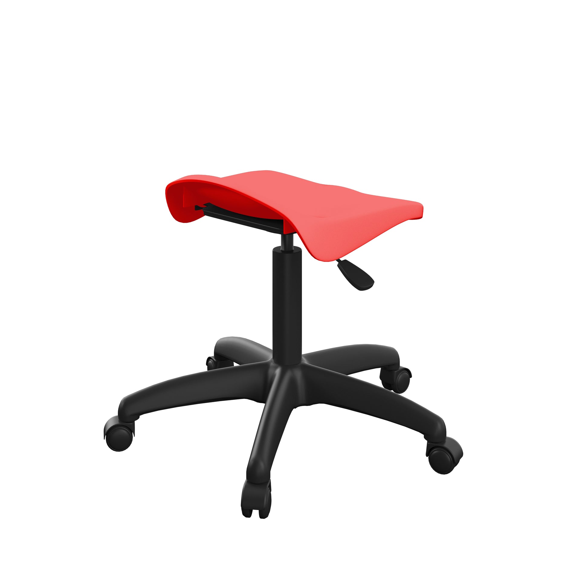 Titan Swivel Junior Stool with Plastic Base and Castors
