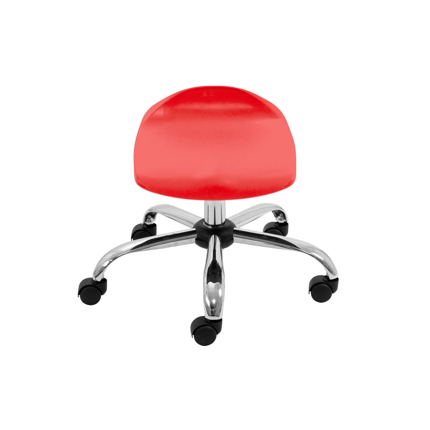 Titan Swivel Junior Stool with Chrome Base and Castors