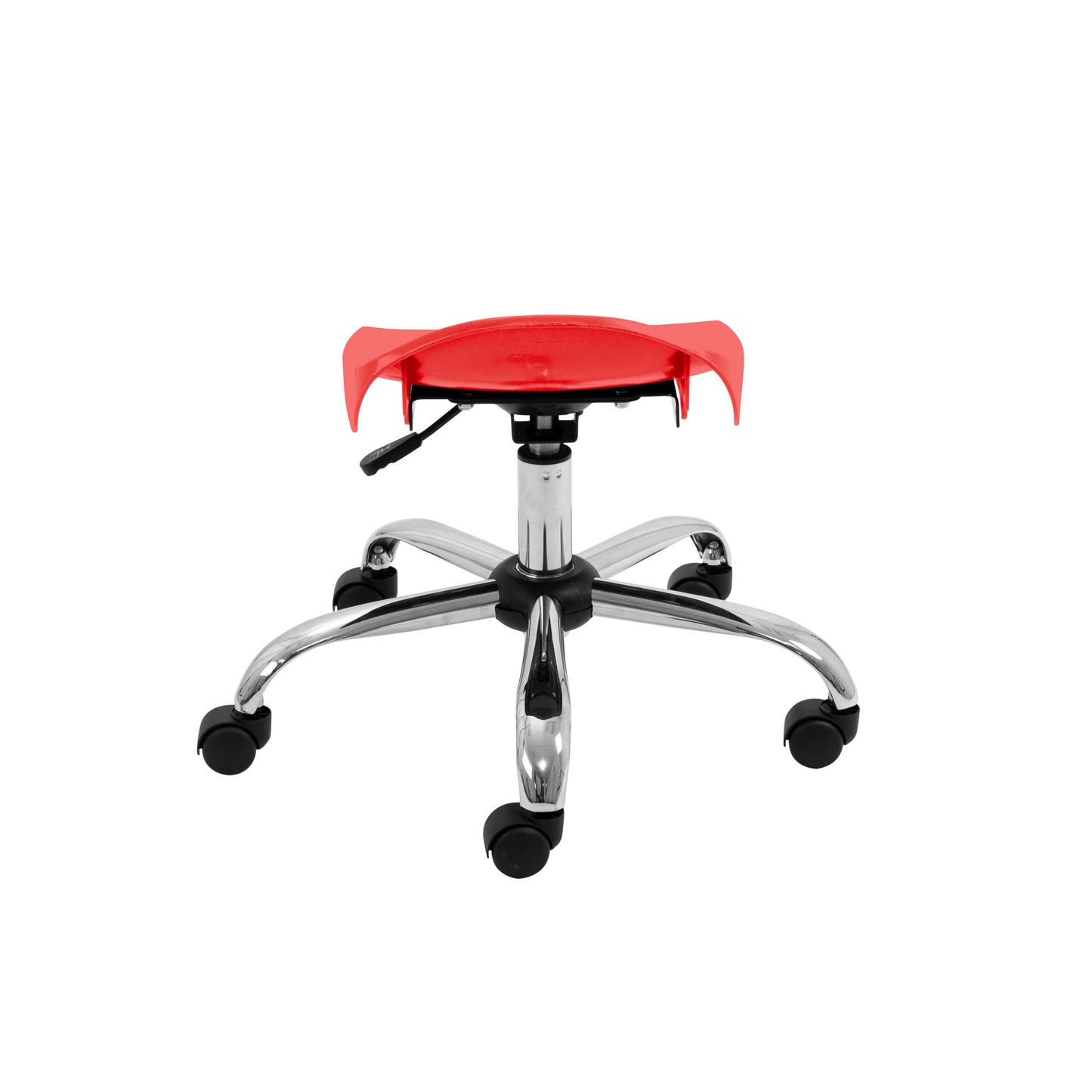 Titan Swivel Junior Stool with Chrome Base and Castors