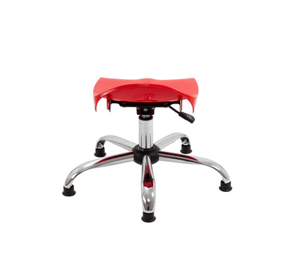 Titan Swivel Junior Stool with Chrome Base and Glides