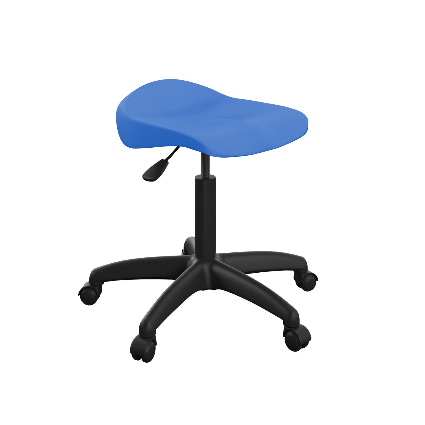 Titan Senior Swivel Stool|Black Base With Castors|Age 11 Plus Years|Blue
