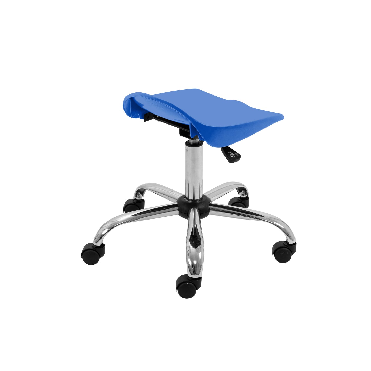 Titan Swivel Senior Stool with Chrome Base and Castors