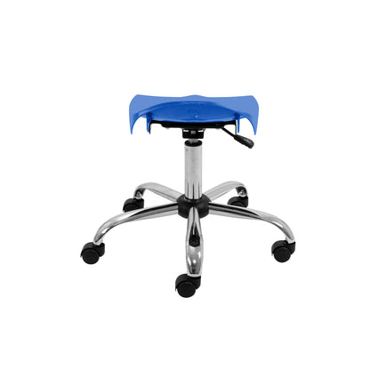 Titan Swivel Senior Stool with Chrome Base and Castors