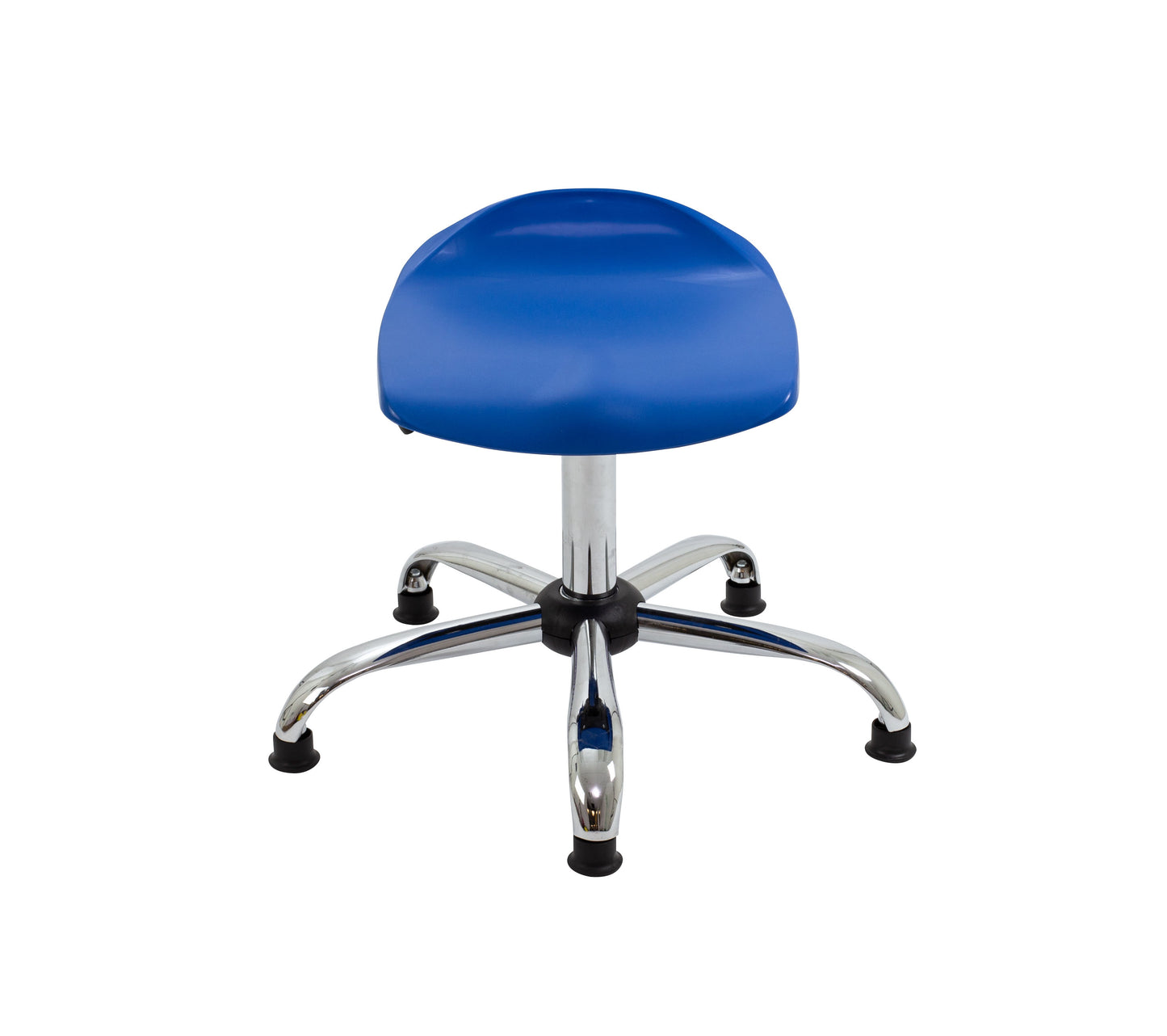 Titan Swivel Senior Stool with Chrome Base and Glides