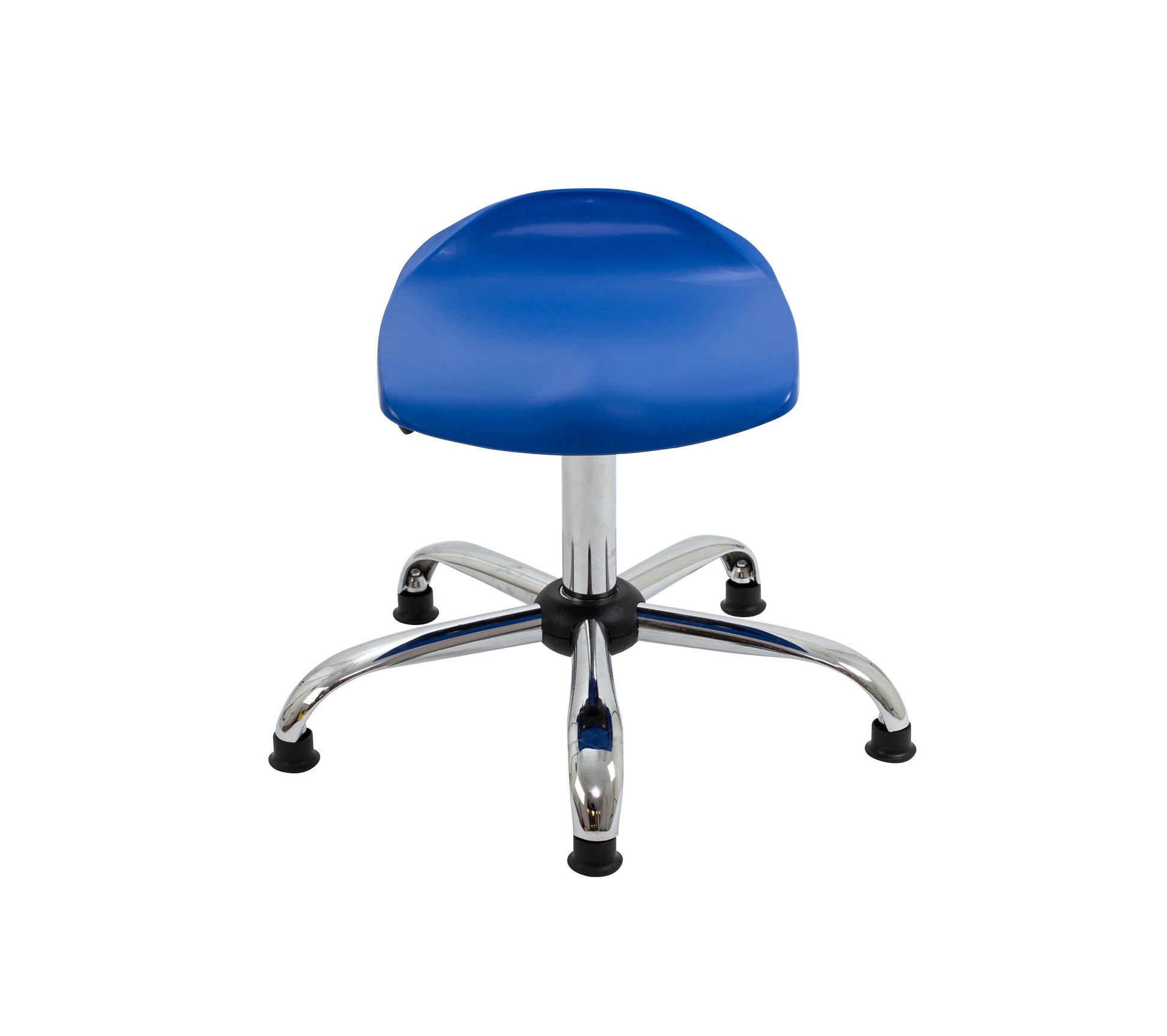 Titan Swivel Senior Stool with Chrome Base and Glides