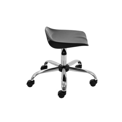 Titan Swivel Senior Stool with Chrome Base and Castors