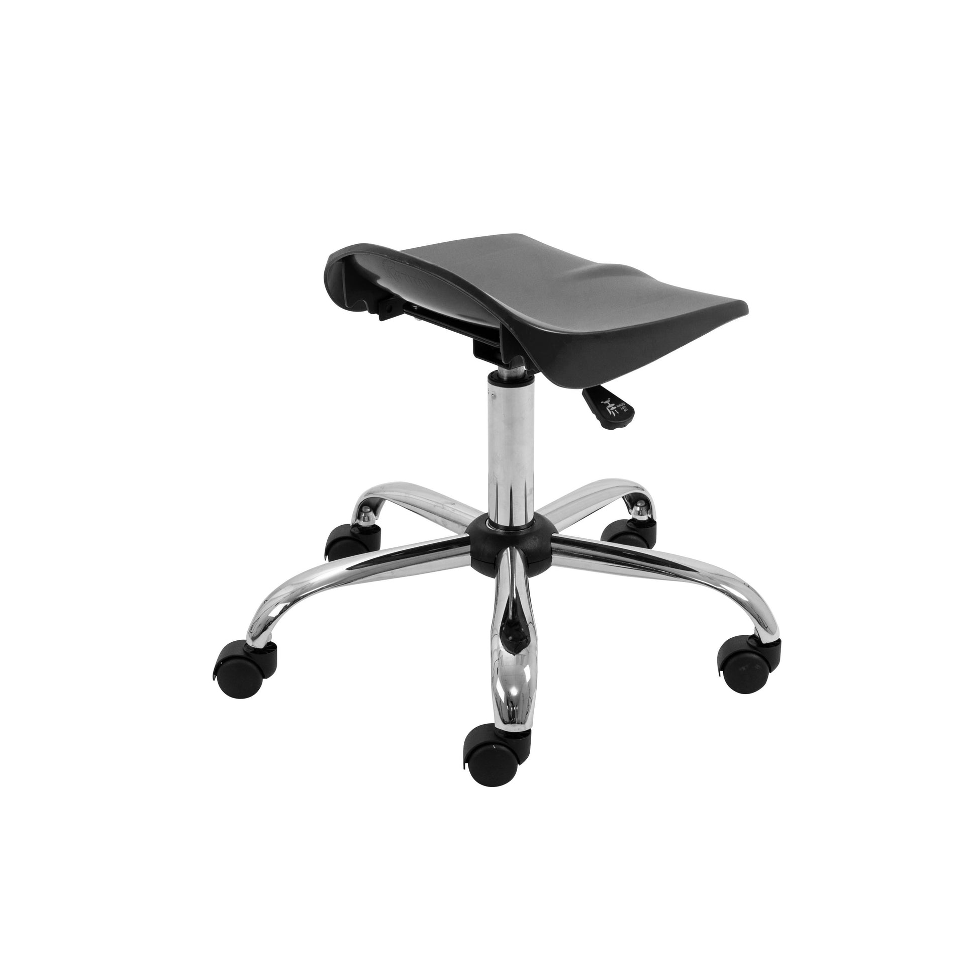 Titan Swivel Senior Stool with Chrome Base and Castors