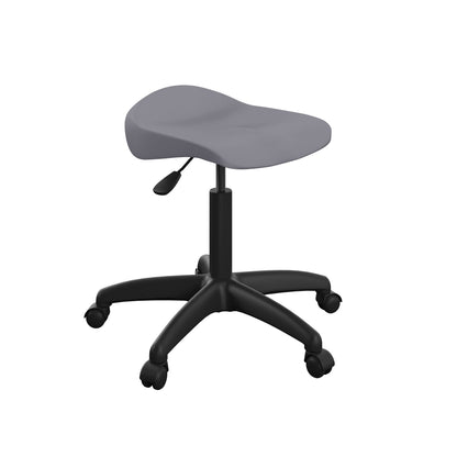 Titan Senior Swivel Stool|Black Base With Castors|Age 11 Plus Years|Charcoal