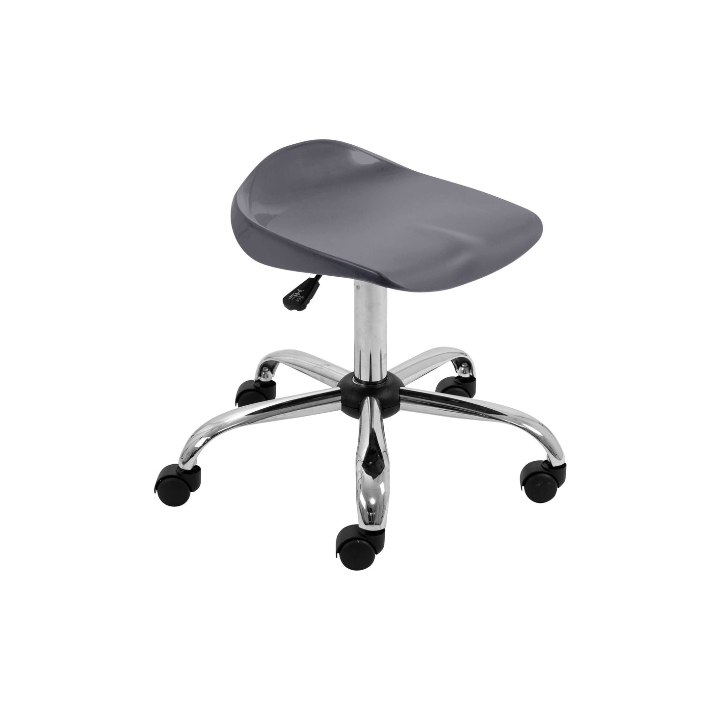 Titan Senior Swivel Stool|Chrome Base With Castors|Age 11 Plus Years|Charcoal