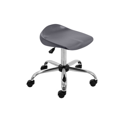 Titan Senior Swivel Stool|Chrome Base With Castors|Age 11 Plus Years|Charcoal