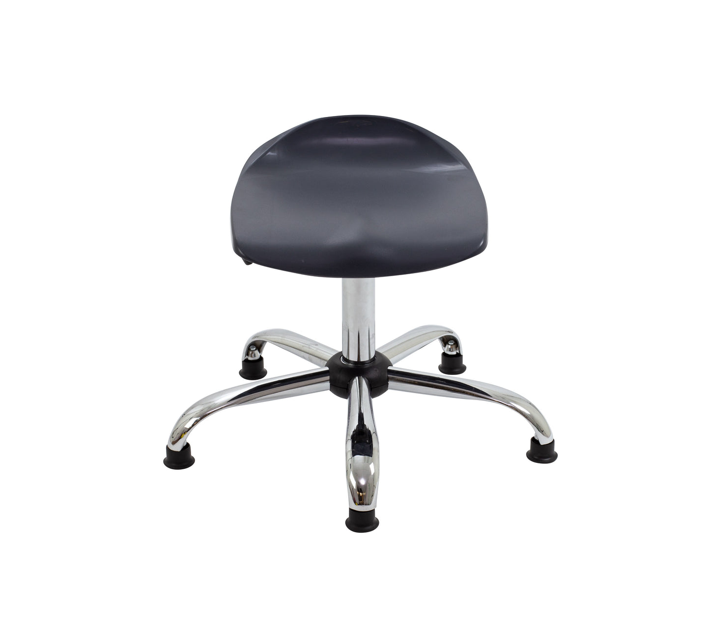 Titan Swivel Senior Stool with Chrome Base and Glides