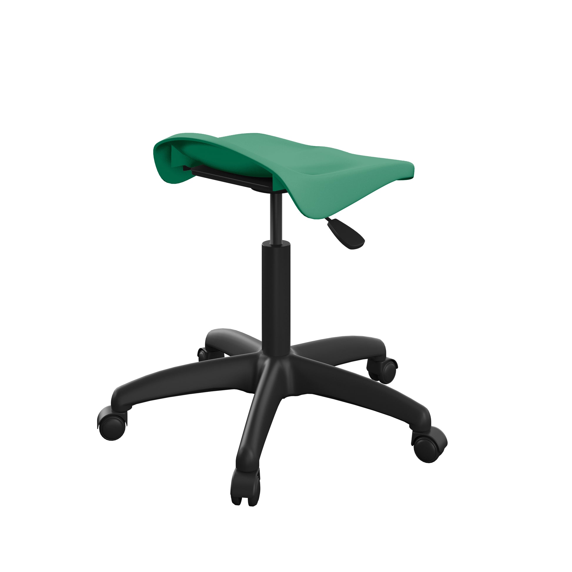 Titan Swivel Senior Stool with Plastic Base and Castors