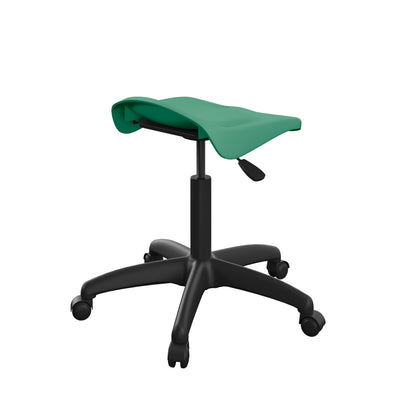 Titan Swivel Senior Stool with Plastic Base and Castors