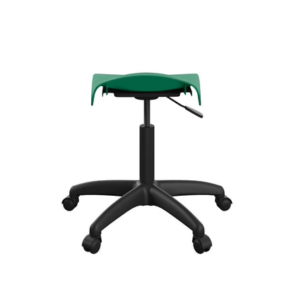 Titan Swivel Senior Stool with Plastic Base and Castors