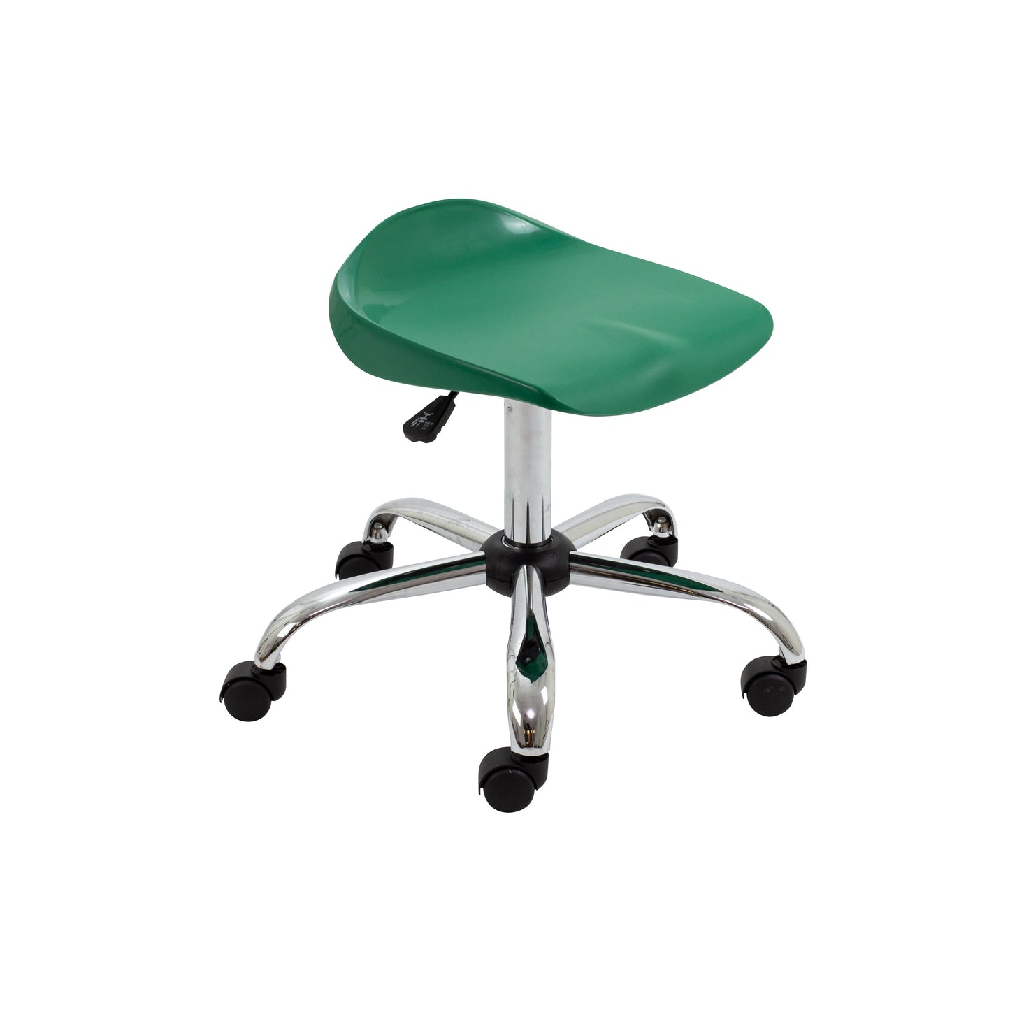 Titan Senior Swivel Stool|Chrome Base With Castors|Age 11 Plus Years|Green